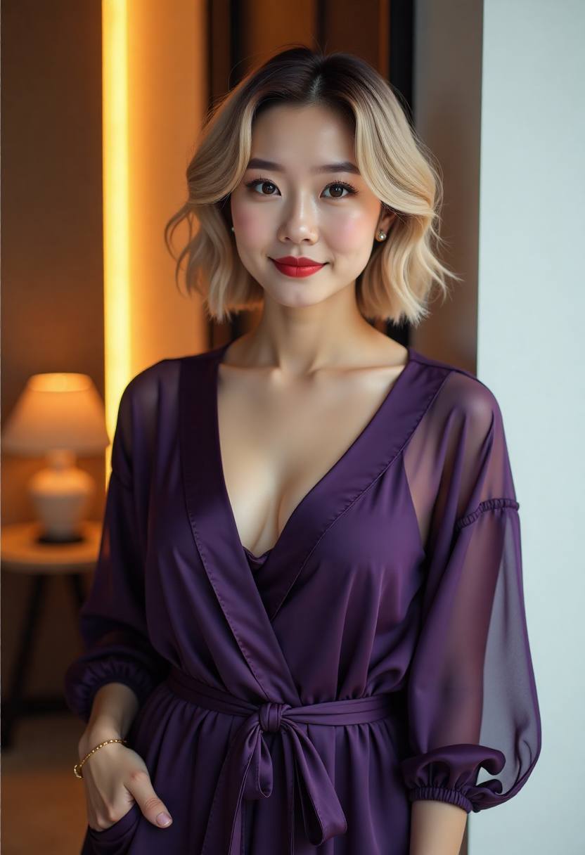 父女在修理铺门口交谈